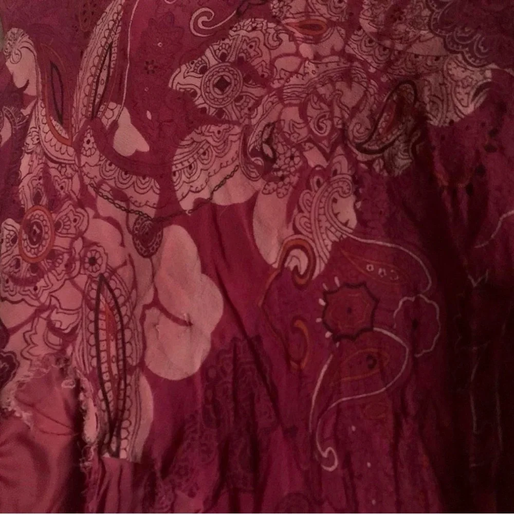 Silk Asymmetrical Fairy Vintage Skirt - Picture 5 of 6